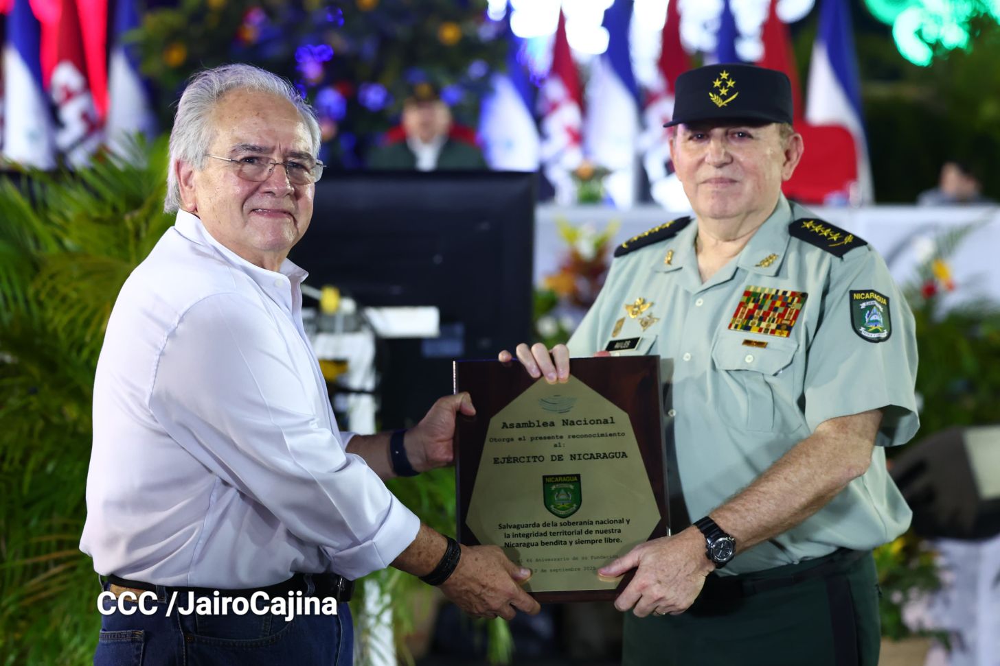 Acto central por los 46 años de fundación del Ejército de Nicaragua 