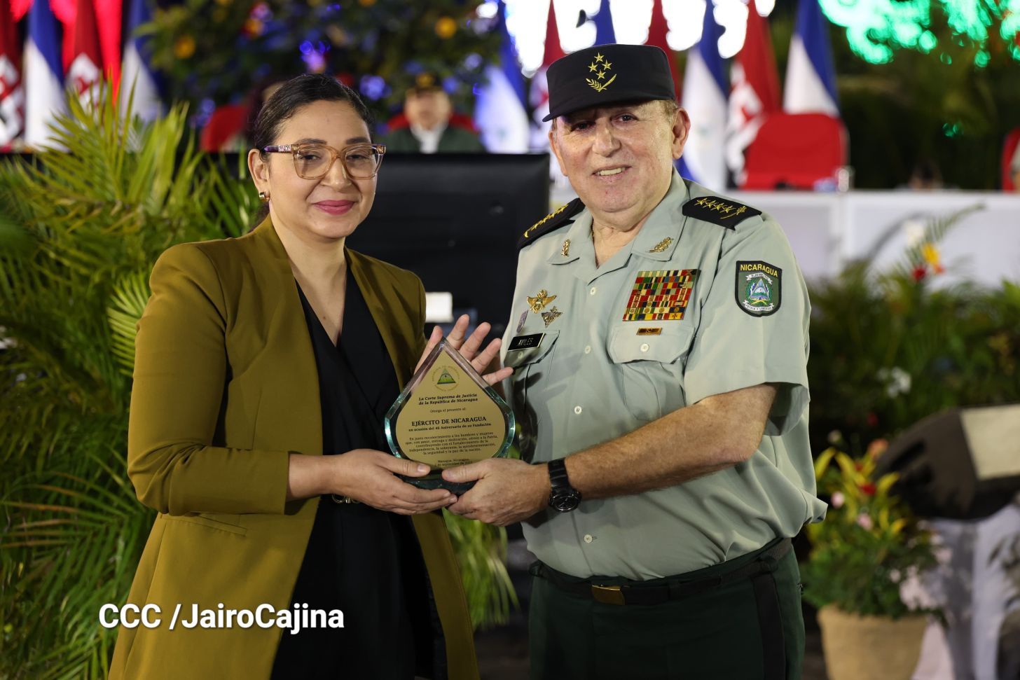 Acto central por los 46 años de fundación del Ejército de Nicaragua 