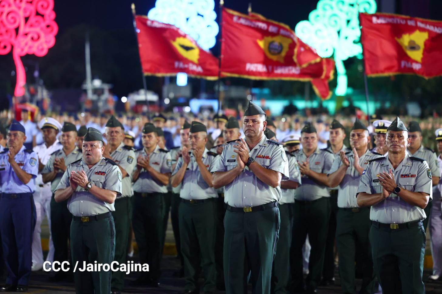 Acto central por los 46 años de fundación del Ejército de Nicaragua 