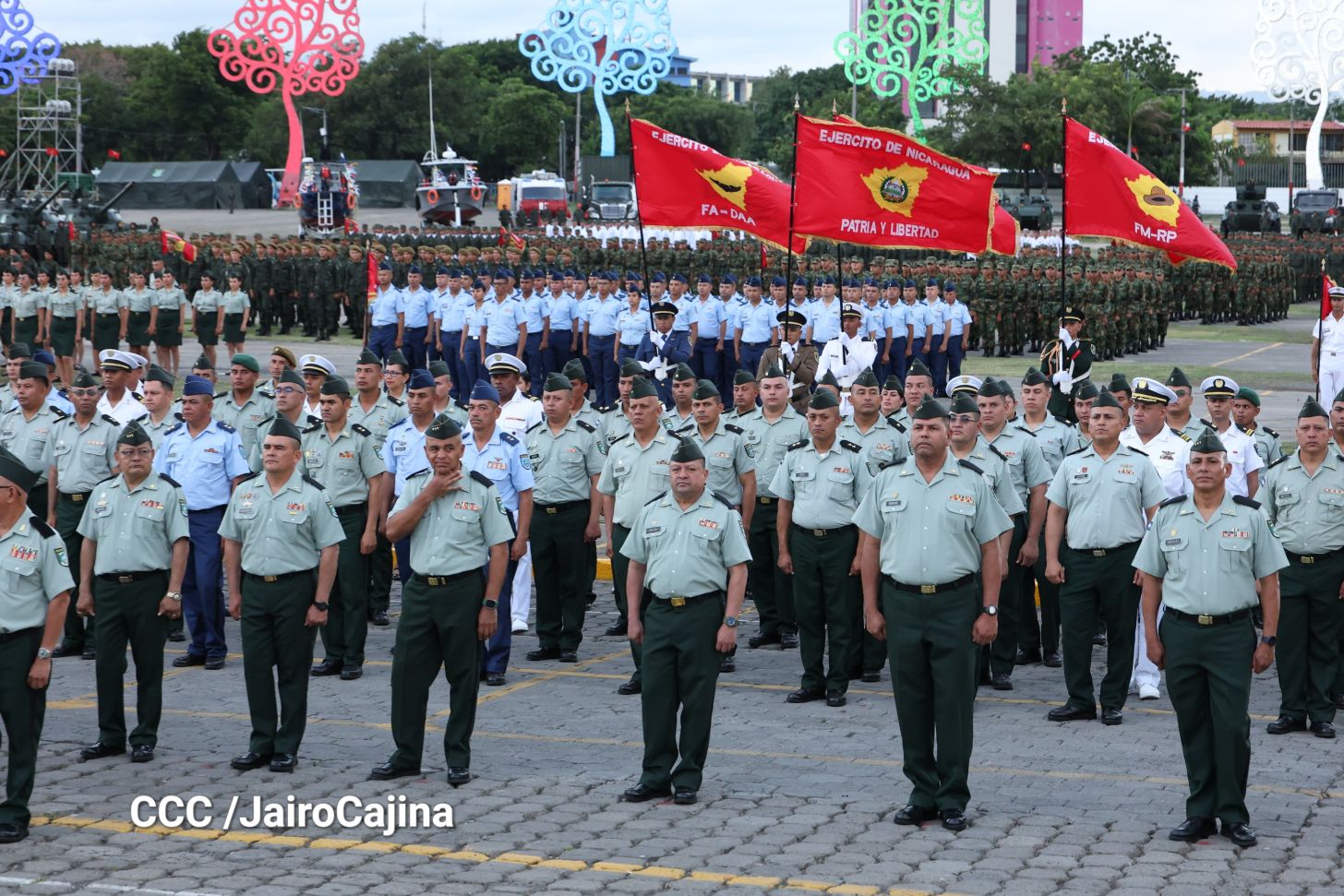 Acto central por los 46 años de fundación del Ejército de Nicaragua 