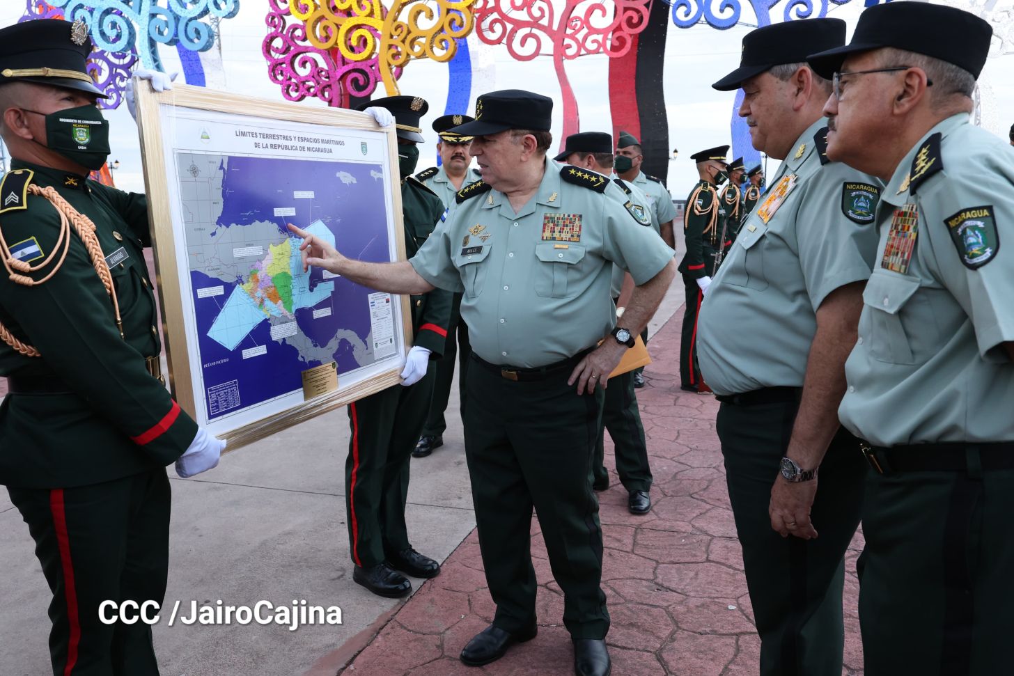 Acto central por los 46 años de fundación del Ejército de Nicaragua 