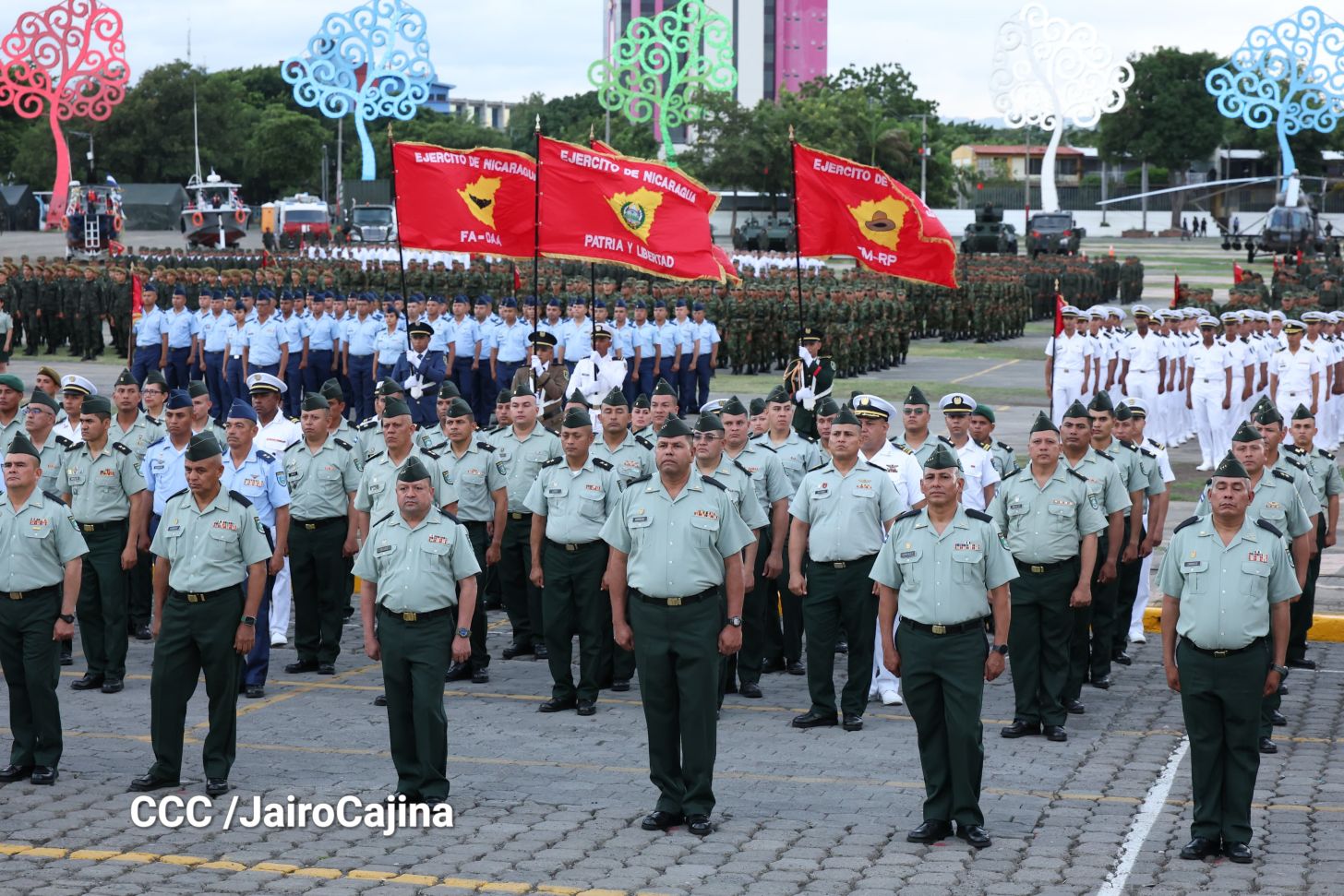 Acto central por los 46 años de fundación del Ejército de Nicaragua 