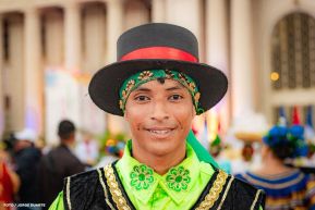 Gran Baile del Huipil en la Plaza Soberanía en Managua