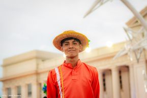 Gran Baile del Huipil en la Plaza Soberanía en Managua