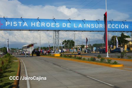 Gobierno de Rosario y Daniel entregan a las familias Primer Tramo de la Pista Héroes de La Insurrección