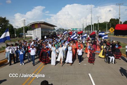 Gobierno de Rosario y Daniel entregan a las familias Primer Tramo de la Pista Héroes de La Insurrección