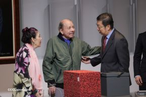 Copresidentes de Nicaragua despiden al Embajador de la República Popular China, Compañero Chen Xi