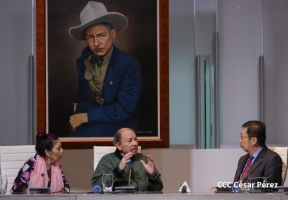 Copresidentes de Nicaragua despiden al Embajador de la República Popular China, Compañero Chen Xi