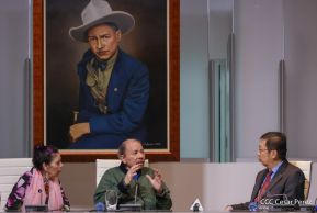 Copresidentes de Nicaragua despiden al Embajador de la República Popular China, Compañero Chen Xi