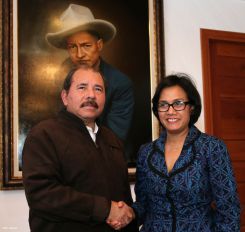 Presidente Daniel Ortega se reúne con Gerente-Directora del BM