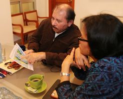 Presidente Daniel Ortega se reúne con Gerente-Directora del BM