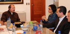 Presidente Daniel Ortega se reúne con Gerente-Directora del BM