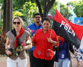 Conmemoración al Comandante Carlos Fonseca reúne a Juventud Sandinista y servidores públicos