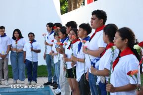 Conmemoración al Comandante Carlos Fonseca reúne a Juventud Sandinista y servidores públicos