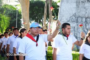 Conmemoración al Comandante Carlos Fonseca reúne a Juventud Sandinista y servidores públicos