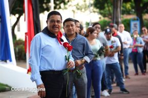 Conmemoración al Comandante Carlos Fonseca reúne a Juventud Sandinista y servidores públicos