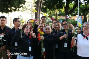 Conmemoración al Comandante Carlos Fonseca reúne a Juventud Sandinista y servidores públicos