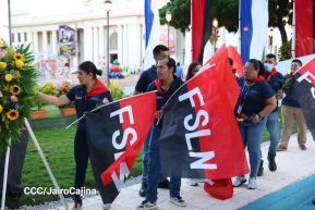 Conmemoración al Comandante Carlos Fonseca reúne a Juventud Sandinista y servidores públicos