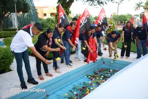 Conmemoración al Comandante Carlos Fonseca reúne a Juventud Sandinista y servidores públicos