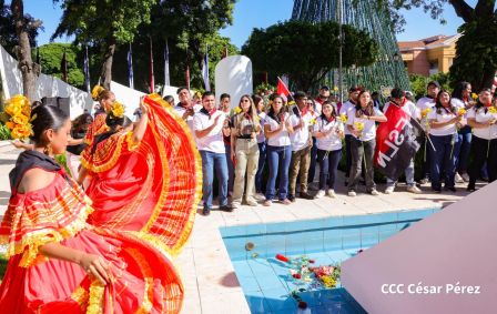 Conmemoración al Comandante Carlos Fonseca reúne a Juventud Sandinista y servidores públicos