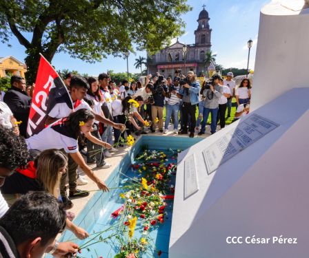 Conmemoración al Comandante Carlos Fonseca reúne a Juventud Sandinista y servidores públicos