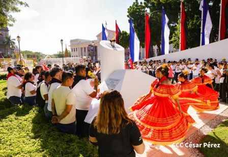 Conmemoración al Comandante Carlos Fonseca reúne a Juventud Sandinista y servidores públicos