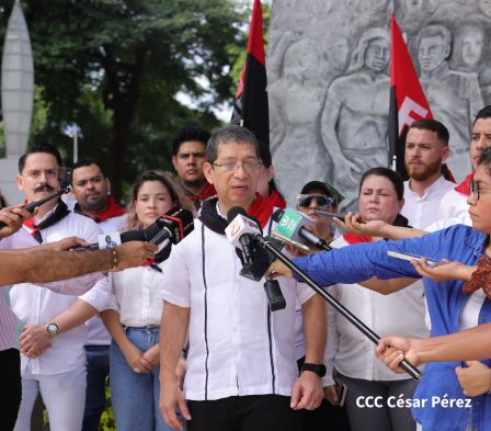 Conmemoración al Comandante Carlos Fonseca reúne a Juventud Sandinista y servidores públicos