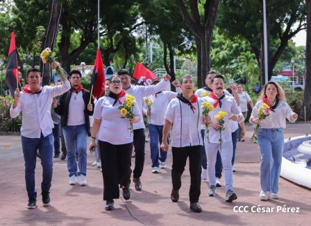 Conmemoración al Comandante Carlos Fonseca reúne a Juventud Sandinista y servidores públicos