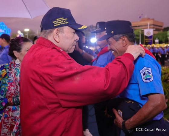 Acto oficial del 46 aniversario de fundación del Ministerio del Interior de la República de Nicaragua