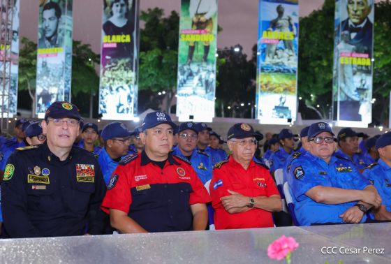 Acto oficial del 46 aniversario de fundación del Ministerio del Interior de la República de Nicaragua