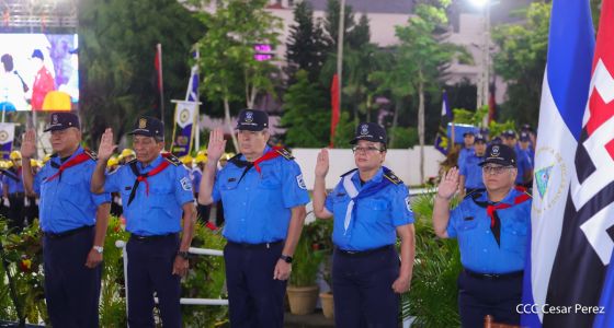 Acto oficial del 46 aniversario de fundación del Ministerio del Interior de la República de Nicaragua