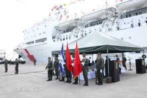 Nicaragua celebra acto oficial de recibimiento del Buque Hospital Arca de la Ruta de la Seda