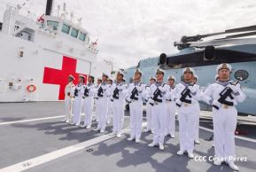 Nicaragua celebra acto oficial de recibimiento del Buque Hospital Arca de la Ruta de la Seda