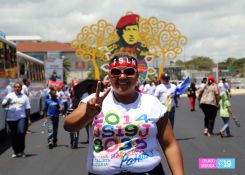 Familias nicaragüenses participan en Caminata por la Unidad y los Valores Familiares
