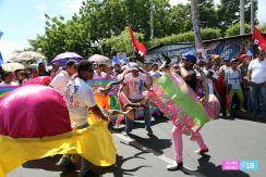 Familias nicaragüenses participan en Caminata por la Unidad y los Valores Familiares