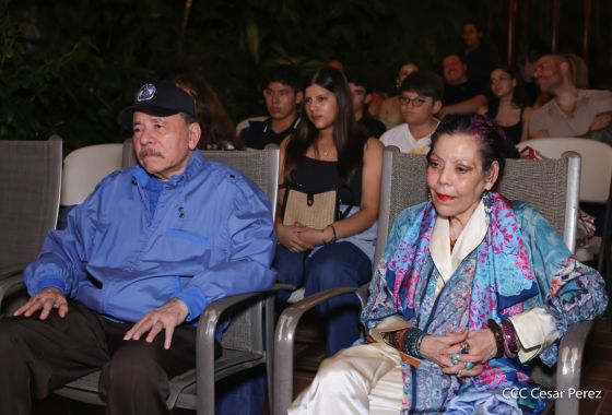 Copresidentes de Nicaragua, comandante Daniel Ortega y Compañera Rosario Murillo celebran la Purísima 