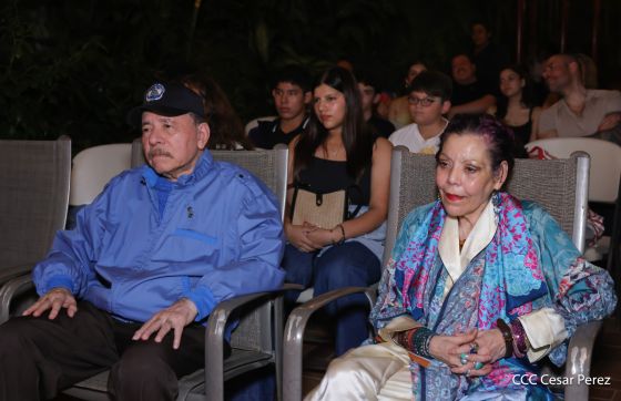 Copresidentes de Nicaragua, comandante Daniel Ortega y Compañera Rosario Murillo celebran la Purísima 