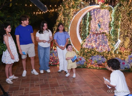 Copresidentes de Nicaragua, comandante Daniel Ortega y Compañera Rosario Murillo celebran la Purísima 