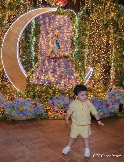 Copresidentes de Nicaragua, comandante Daniel Ortega y Compañera Rosario Murillo celebran la Purísima 