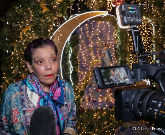 Copresidentes de Nicaragua, comandante Daniel Ortega y Compañera Rosario Murillo celebran la Purísima 