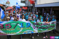 Familias de Estelí celebran 35 Aniversario de Liberación de esta ciudad