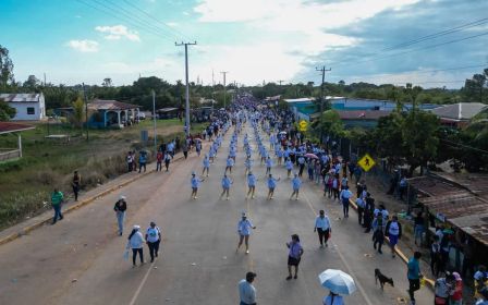 Entrega del Hospital Sandino Nuevo Amanecer en saludo al General de Hombres y Mujeres Libres