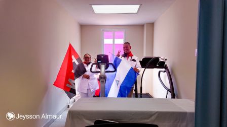 Entrega del Hospital Sandino Nuevo Amanecer en saludo al General de Hombres y Mujeres Libres