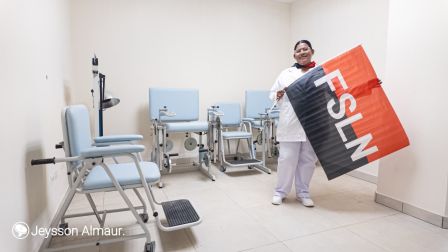 Entrega del Hospital Sandino Nuevo Amanecer en saludo al General de Hombres y Mujeres Libres