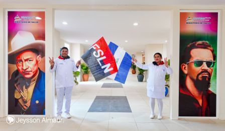 Entrega del Hospital Sandino Nuevo Amanecer en saludo al General de Hombres y Mujeres Libres