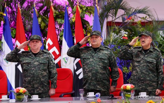 Entrega del Hospital Sandino Nuevo Amanecer en saludo al General de Hombres y Mujeres Libres