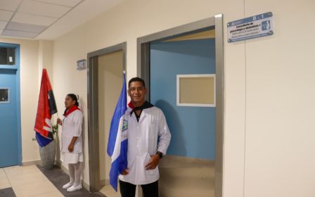 Entrega del Hospital Sandino Nuevo Amanecer en saludo al General de Hombres y Mujeres Libres