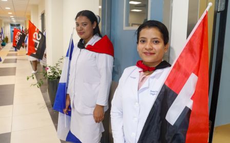 Entrega del Hospital Sandino Nuevo Amanecer en saludo al General de Hombres y Mujeres Libres