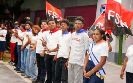 Entrega del Hospital Sandino Nuevo Amanecer en saludo al General de Hombres y Mujeres Libres