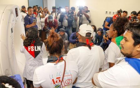 Entrega del Hospital Sandino Nuevo Amanecer en saludo al General de Hombres y Mujeres Libres